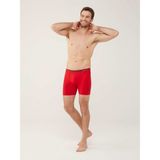 U.S. Polo Assn. Erkek Kırmızı - Gri Melanj - Lacivert 3'lü Uzun Paçalı Boxer - Çok Renkli - XL