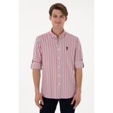 U.S. Polo Assn. Erkek Kırmızı Uzun Kollu Gömlek 50306326-VR030