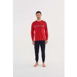 U.S. POLO Assn. Erkek Kırmızı Yuvarlak Yaka Pijama Takım