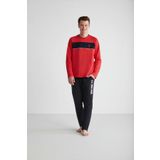 U.S. Polo Assn. - Erkek Kırmızı Yuvarlak Yaka Pijama Takımı 18721