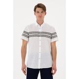 U.s. Polo Assn. Erkek Koyu Haki Gömlek Kısa Kollu 50305921-VR111 - 2XL