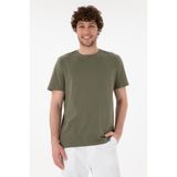 U.S. Polo Assn. Erkek Koyu Haki Tişört Basic 50305985-VR111