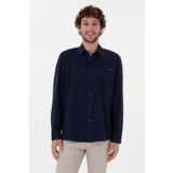 U.S. Polo Assn. Erkek Koyu Mavi Jean Gömlek 50304363-DN0023