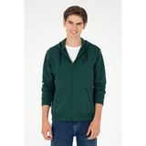U.S. Polo Assn. Erkek Koyu Yeşil Hırka (Örme) 50295147-VR079 - XL