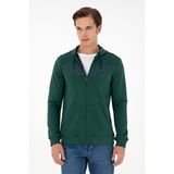 U.S. Polo Assn. Erkek Koyu Yeşil Hırka (örme) 50295172-VR079, M