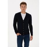 U.S. Polo Assn. Erkek Lacivert Basic Triko Hırka 50313702-VR033 - M
