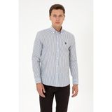 U.S. Polo Assn. Erkek Lacivert Çizgili Uzun Kollu Gömlek 50308580-VR033 - XL