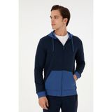 U.S. Polo Assn. Erkek Lacivert Hırka (Örme) Regular Fit %67 Pamuk %33 Poliester Tek Cepli - 3XL