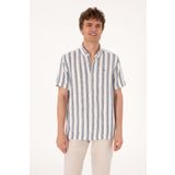 U.S. Polo Assn. Erkek Lacivert Kısa Kollu Gömlek 50299880-VR033