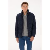U.S. Polo Assn. Erkek Lacivert Mont 50311643-VR033 Trend Düz Yaka Tek Cepli Pamuk - 46