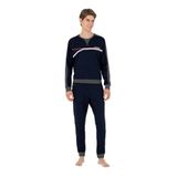 U.S. Polo Assn. Erkek Lacivert Pijama Takım 50301590-VR033