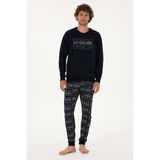 U.S. Polo Assn. Erkek Lacivert Pijama Takım 50318606-VR033