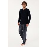 U.s. Polo Assn. Erkek Lacivert Pijama Takım 50318607-VR033