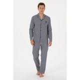 U.S. Polo Assn. Erkek Lacivert Pijama Takım 50318613-VR033