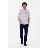 U.S. Polo Assn. Erkek Lacivert Slim Fit Kanvas Pantolon 50309142-VR033 - 29 - 32