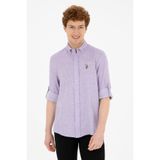 U.S. Polo Assn. Erkek Lila Uzun Kollu Gömlek 50283699-VR034