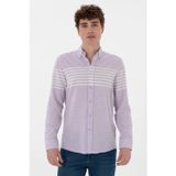 U.S. Polo Assn. Erkek Lila Uzun Kollu Gömlek