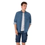 U.S. Polo Assn. Erkek Mavi Jean Gömlek 50304388-DN0022