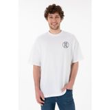 U.S. Polo Assn. Erkek Oversize Fit Bisiklet Yaka Beyaz Tişört 50305904-vr013