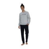 U.S. Polo Assn. Erkek Pijama Takımı, Gri Melanj, XL Beden
