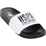 U.S. Polo Assn. Erkek Plaj Havuz Terlik Beyaz Mikrofiber Malzeme ile Konforlu Kullanım