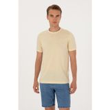 U.S. Polo Assn. Erkek Regular Fit Açık Haki Bisiklet Yaka Tişört 50300815-vr183