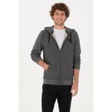 U.S. Polo Assn. Erkek Regular Fit Antrasit Melanj Örme Hırka 50313748-VR081