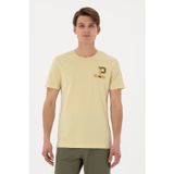 U.S. Polo Assn. Erkek Regular Fit Bisiklet Yaka Açık Haki Tişört 50306897-vr183