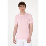 U.S. Polo Assn. Erkek Regular Fit Bisiklet Yaka Açık Pembe Basic Tişört 50297999-VR078