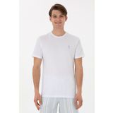 U.S. Polo Assn. Erkek Regular Fit Bisiklet Yaka Beyaz Tişört 50299544-vr013