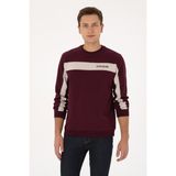 U.S. Polo Assn. Erkek Regular Fit Bisiklet Yaka Bordo Sweatshirt 50316354-VR177 - Plum Perfect