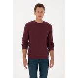U.S. Polo Assn. Erkek Regular Fit Bisiklet Yaka Bordo Sweatshirt 50316390-VR177
