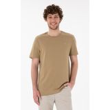U.S. Polo Assn. Erkek Regular Fit Bisiklet Yaka Gri Basic Tişört 50305924-VR027 - Haki
