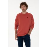 U.S. Polo Assn. Erkek Regular Fit Bisiklet Yaka Gül Kurusu İnce Basic Sweatshirt 50313752-VR026 - XL