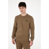U.S. Polo Assn. Erkek Regular Fit Bisiklet Yaka Haki Sweatshirt 50292362-VR027