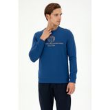 U.S. Polo Assn. Erkek Regular Fit Bisiklet Yaka İndigo Sweatshirt 50293424-VR028