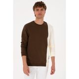 U.S. Polo Assn. Erkek Regular Fit Bisiklet Yaka Kahverengi İnce Sweatshirt 50316316-VR029 - Kahverengi-200