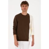 U.S. Polo Assn. Erkek Regular Fit Bisiklet Yaka Kahverengi İnce Sweatshirt 50316316-VR029
