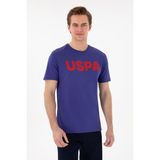 U.S. Polo Assn. Erkek Regular Fit Bisiklet Yaka Kobalt Basic Tişört 50297988-VR212 - Royal Blue - M
