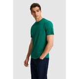 U.S. Polo Assn. Erkek Regular Fit Bisiklet Yaka Koyu Yeşil Basic Tişört 50326953-VR079