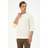 U.S. Polo Assn. Erkek Regular Fit Bisiklet Yaka Krem Sweatshirt 50290582-VR071