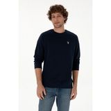 U.S. Polo Assn. Erkek Regular Fit Bisiklet Yaka Lacivert İnce Basic Sweatshirt 50313752-VR033 - M