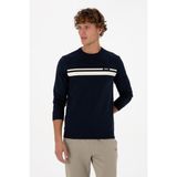 U.S. Polo Assn. Erkek Regular Fit Bisiklet Yaka Lacivert İnce Sweatshirt 50313801-VR033