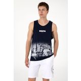 U.S. Polo Assn. Erkek Regular Fit Bisiklet Yaka Lacivert Kolsuz Tişört 50300111-vr033