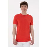 U.S. Polo Assn. Erkek Regular Fit Bisiklet Yaka Modal Kırmızı Basic Tişört 50298033-VR030