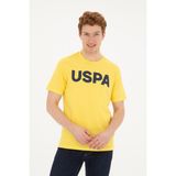 U.S. Polo Assn. Erkek Regular Fit Bisiklet Yaka Sarı Basic Tişört 50279620-VR044 - 3XL