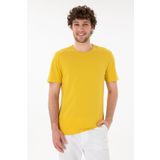 U.S. Polo Assn. Erkek Regular Fit Bisiklet Yaka Sarı Basic Tişört 50305928-vr094