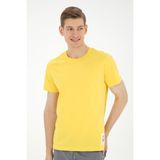 U.S. Polo Assn. Erkek Regular Fit Bisiklet Yaka Sarı Tişört 50287085-VR044 - M