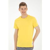 U.S. Polo Assn. Erkek Regular Fit Bisiklet Yaka Sarı Tişört 50287085-vr044