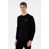 U.S. Polo Assn. Erkek Regular Fit Bisiklet Yaka Siyah Sweatshirt 50293456-VR046